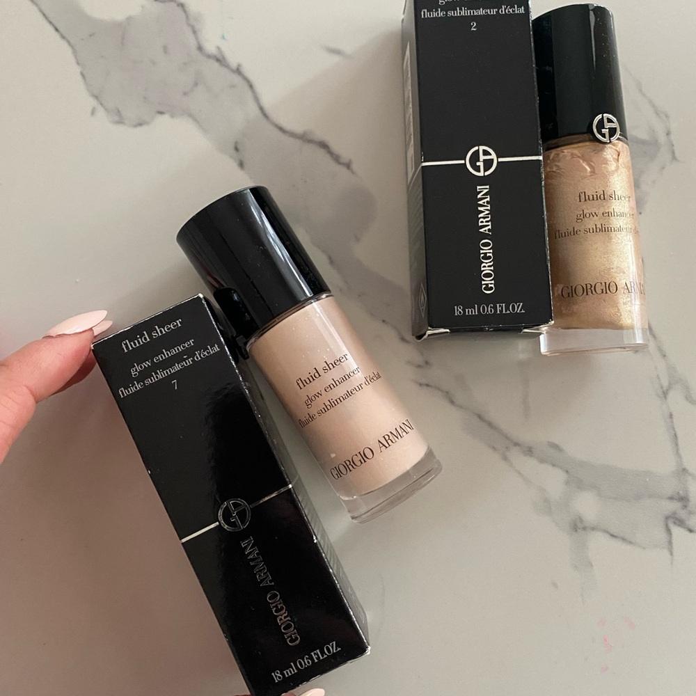 Giorgio Armani Fluid Sheer Glow Enhancer - Beige (2 items)